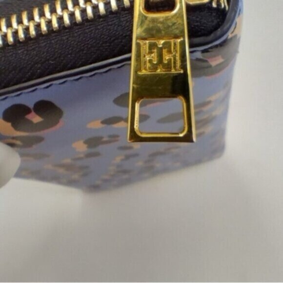 Escada Leather Purple Leopard Continental Wallet $550 - Picture 10 of 12